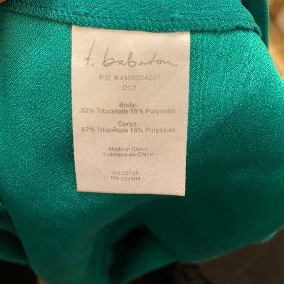 T. Babaton Alvin short in jade green - Picture 2 of 4